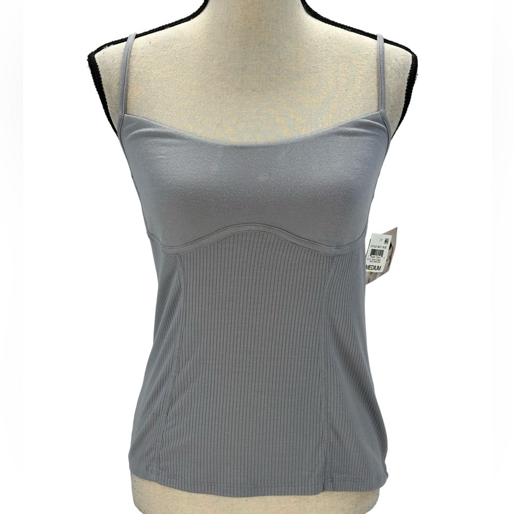 Style Not Size for Jenni Sleeveless Camisole Top - Grey - size Medium